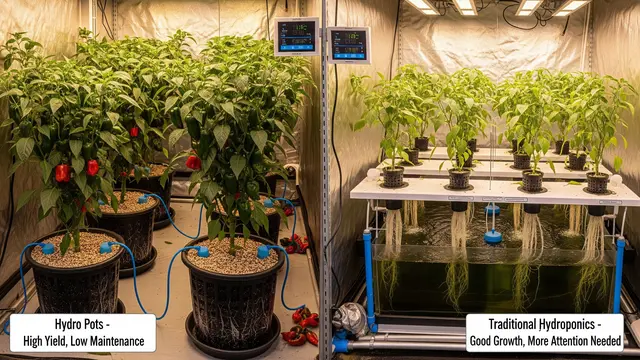 Perbedaan Hydro Pot dan Hidroponik Biasa untuk Cabai