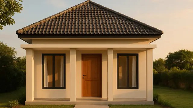 Rumah Sederhana Minimalis 9x6 Atap Genteng