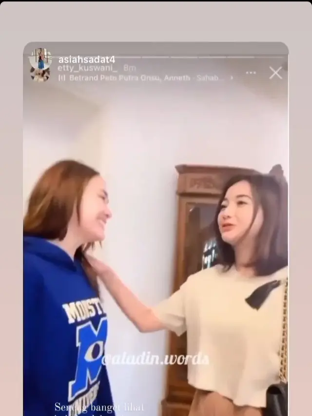 Amanda Manopo berkunjung ke lokasi syuting Ikatan Cinta (foto: Instagram aladin.words)