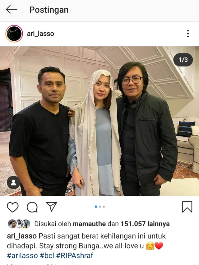 Unggahan Ari Lasso. (Foto: Instagram @ari_lasso)
