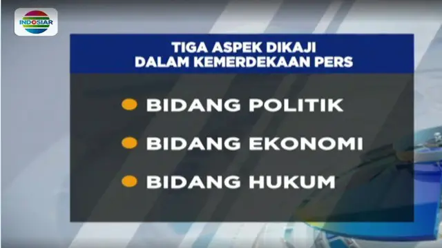 Tiga aspek dikaji mulai dari bidang politik, ekonomi dan hingga hukum di 32 provinsi di Indonesia.
