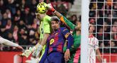 Barcelona gagal menambah poin saat bertandang ke markas Girona dalam laga lanjutan Liga Spanyol 2025/2026. (AFP/Josep Lago)