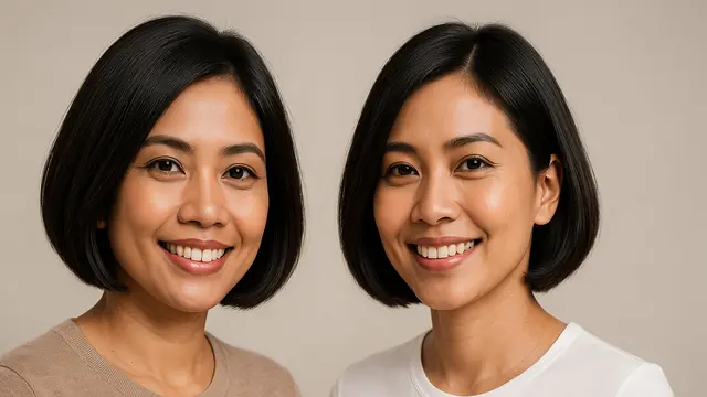 Model Bob dan Lob Potongan Rambut Modern untuk Ibu-ibu Stylish di 2025/AI