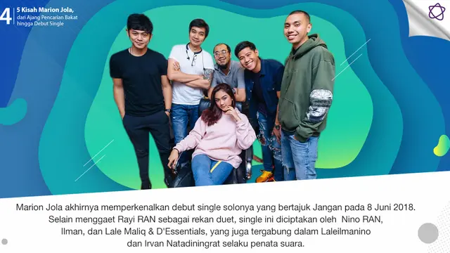 [Bintang] 5 Kisah Marion Jola, dari Ajang Pencarian Bakat hingga Debut Single