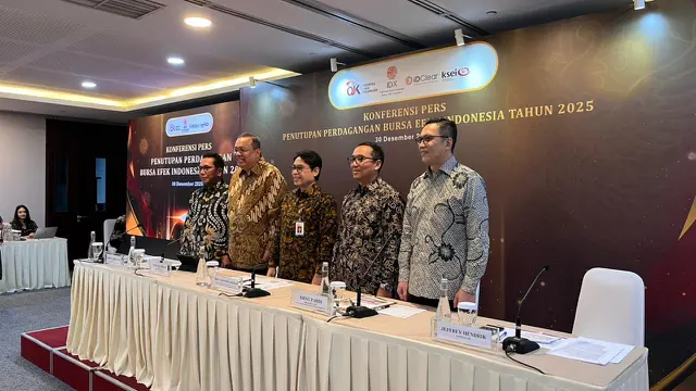 Konferensi Pers Penutupan Perdagangan Bursa Efek Indonesia 2025, Selasa (30/12/2025). (Foto: Liputan6.com/Gagas YP)