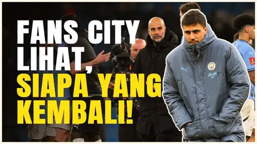 VIDEO: Pep Guardiola Senang Rodri Kembali Latihan Bersama Manchester City, Tapi Perlu Hati-hati!