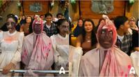 Ekspresi pocong naik kora-kora di Dufan ini bikin ngakak. (Sumber: TikTok @ancoltamanimpian)