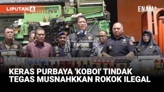 Gebrakan 'Koboi' Menkeu Purbaya Musnahkan Rokok Ilegal Hasil Sitaan Bea & Cukai