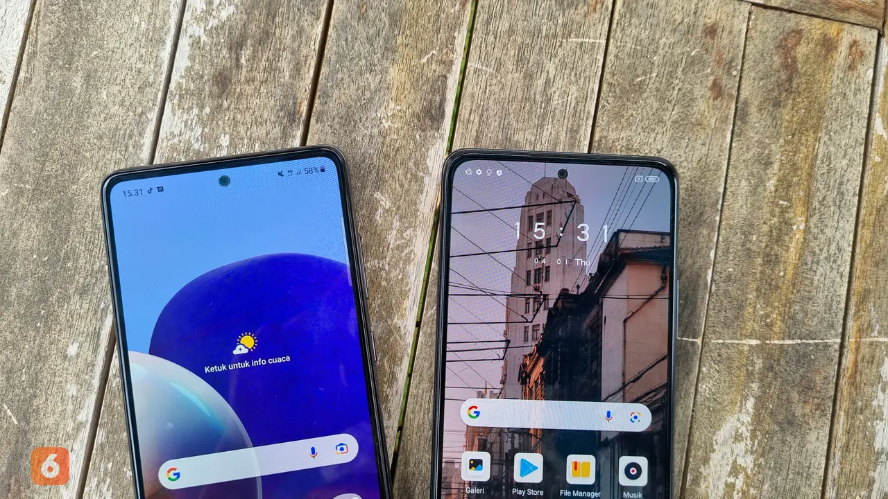 Samsung Galaxy A72 dan Redmi Note 10 Pro