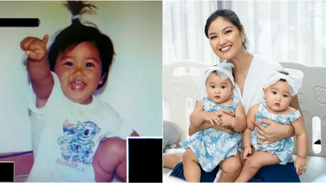 Potret Masa Kecil 6 Artis yang Kini Jadi Ibu Anak Kembar, Manisnya Enggak Luntur