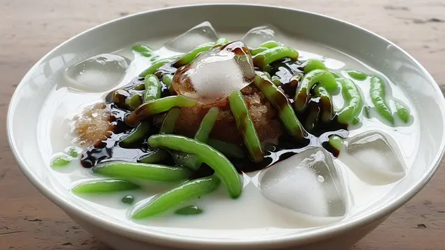 Resep Cendol Tanpa Pandan tapi Tetap Alami/Gemini AI
