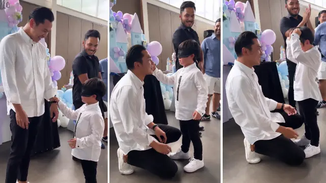 Momen saat Rafa putra Sandra Dewi berhasil mengenali Harvey Moeis.