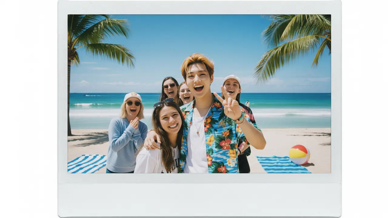 Polaroid AI bersama Idol K-pop (Foto: Gemini)