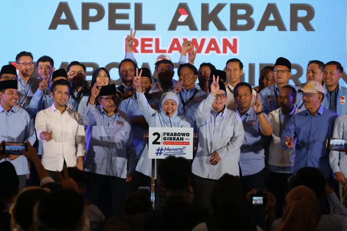 Dewan Pengarah dan Juru Kampanye Nasional (Jurkamnas) Tim Kampanye Nasional (TKN) Prabowo-Gibran Khofifah Indar Parawansa