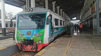 Kereta Inspeksi yang membawa rombongan Direktur PT Kereta Api Indonesia  dan perwakilan dari Direktorat Jenderal Perkeretaapian (DJKA) persiapan berangkat dari Stasiun Ketapang (Istimewa)