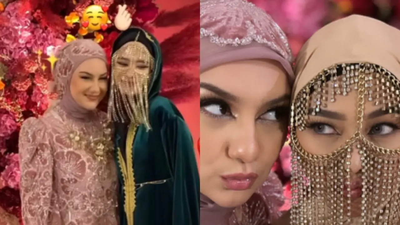 Penampilan Arabian Look Inara Rusli dan Dara Arafah di Ulang Tahun ke-28 Irish Bella