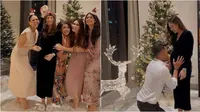 Momen seru Jessica Mila hias pohon Natal bareng kakak ipar dan mertua. (Sumber: Instagram/jscmila)
