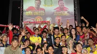 Nobar MU vs Arsenal Bersama Kratingdaeng (Liputan6.com / Helmi Affandi)