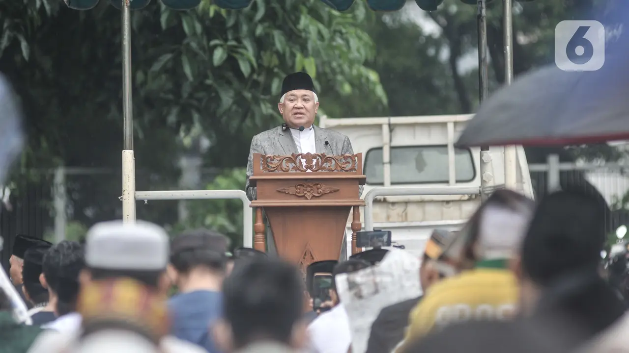Khusyuk Jemaah Muhammadiyah Sholat Lebaran Idul Fitri