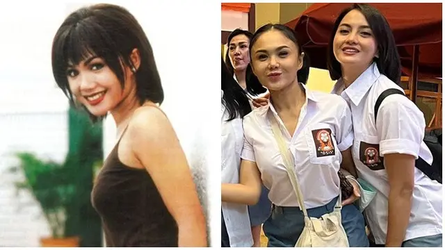 6 Potret Masa Remaja Artis Vs Kini Ketika Pakai Baju Seragam SMA, Bak Tak Menua