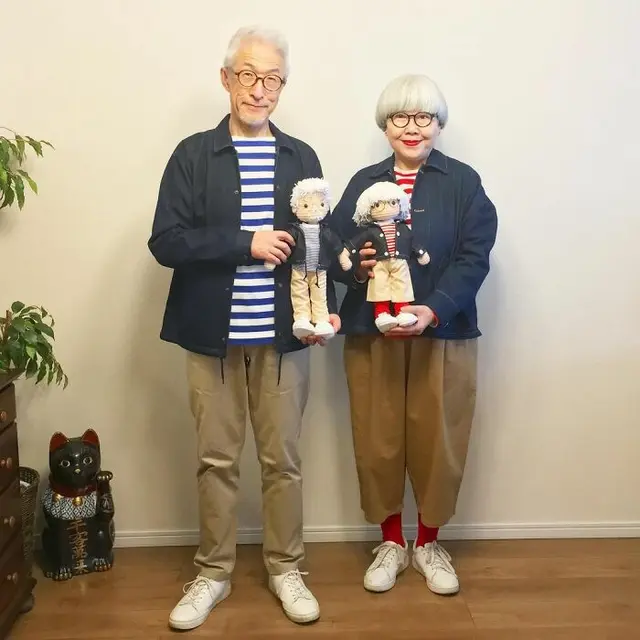 7 Potret Kakek Nenek Selalu Pakai Baju Couple Selama 69 Tahun, Stylish Banget