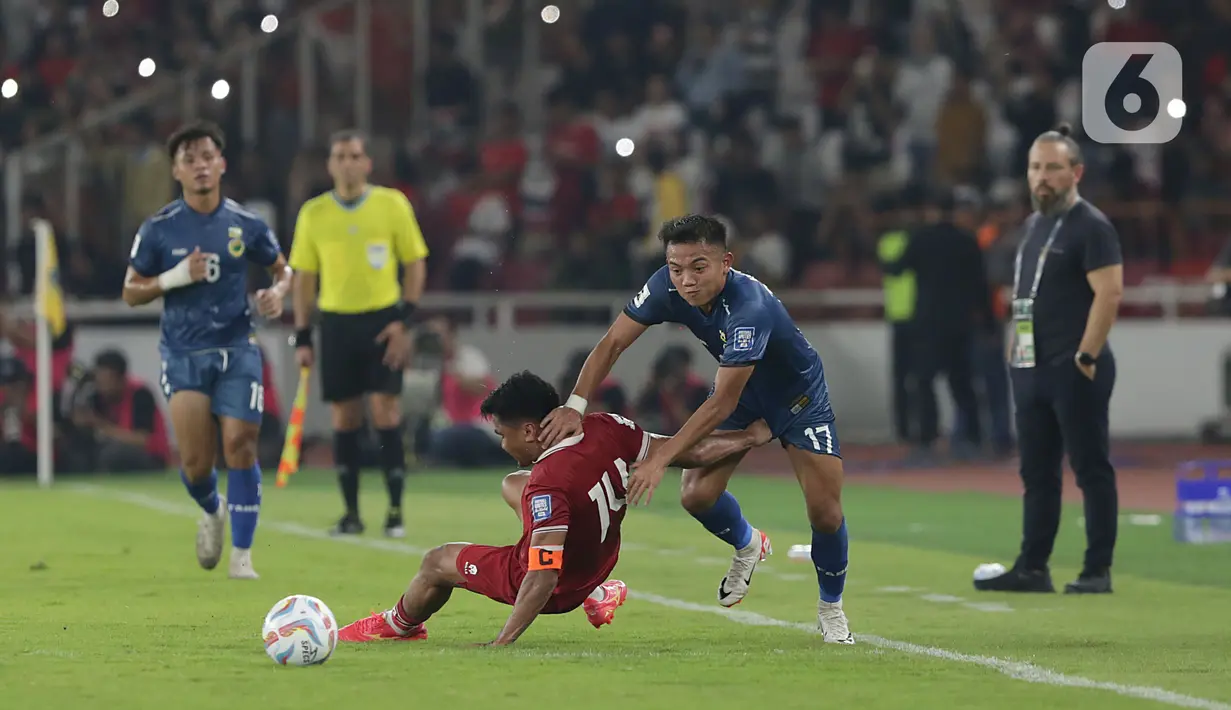 Timnas Indonesia menang telak 6-0. (Liputan6.com/Helmi Fithriansyah)