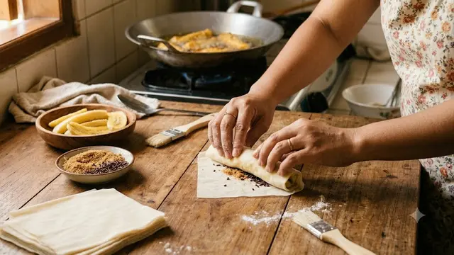 Cara Membuat Pisang Aroma Tanpa Alat Pres Lipatan, Renyah dengan Cara Manual