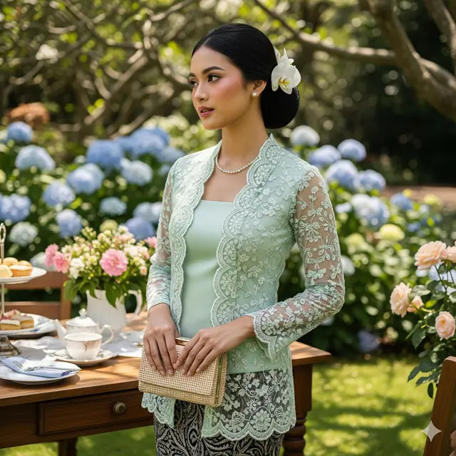 Kebaya Encim Warna Pastel