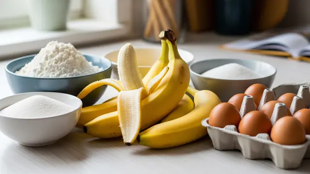 Bahan-bahan Bolu Pisang Takaran Sendok