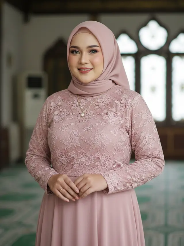 Model Gamis Kombinasi Jumbo (Foto: Gemini AI)