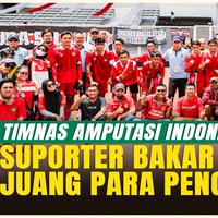 Momen Haru Suporter Bakar Semangat Timnas Amputasi Indonesia usai Gagal ke Piala Dunia!