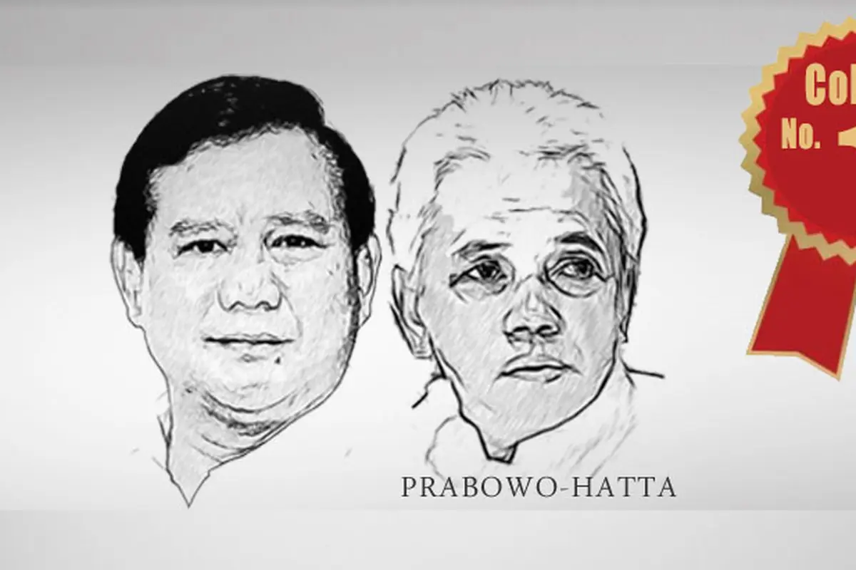 Ilustrasi Prabowo-Hatta No. urut 1