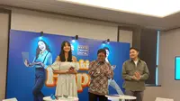 Gandeng Nopek Novian dan Aurelie Moeremans, Kominfo Luncurkan Kampanye Makin Cakap Digital 2024 (doc: Liputan6.com/Sulung Lahitani)