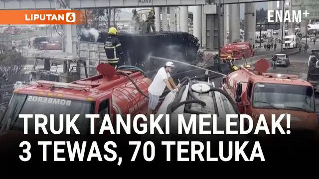 Ledakan dahsyat truk tangki gas di Mexico City, Meksiko, menewaskan tiga orang dan melukai sedikitnya 70 orang lainnya, termasuk seorang bayi. Wali Kota Clara Brugada menyebut 28 kendaraan hangus terbakar. Api berhasil dipadamkan dan situasi kini ter...
