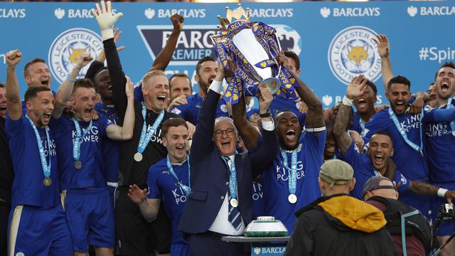 Galeri Foto Pesta Juara Leicester City Bola Liputan6 Com
