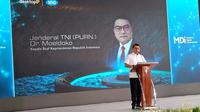 Kepala Staf Presiden, Moeldoko, di Kabupaten Serang, Banten. (Senin, 30/09/2024). (Yandhi Deslatama/Liputan6.com).
