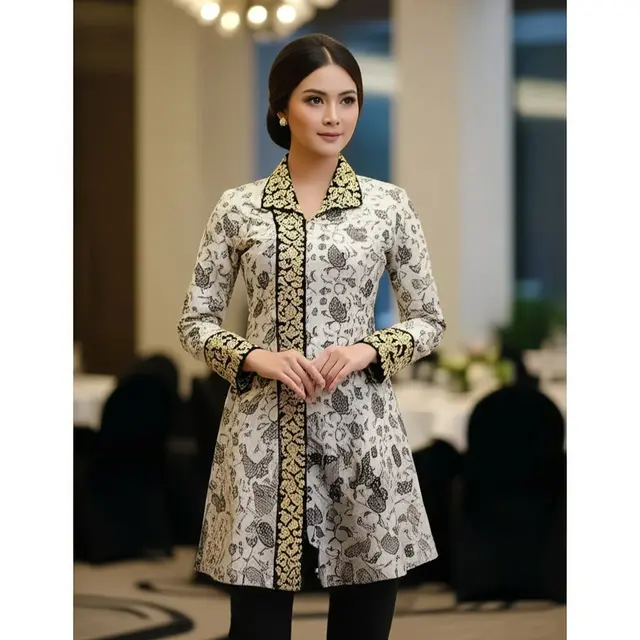 Tunik Batik dengan Sentuhan Bordir