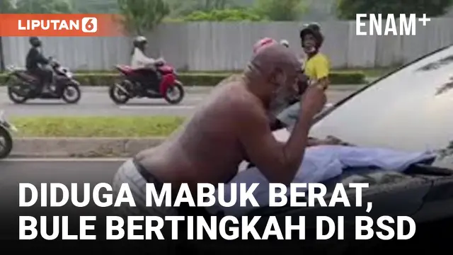 Viral! Bule Menghadang Mobil di BSD, Diduga Mabuk