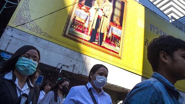 Kabut asap di Thailand mengganggu siswa sekolah (AFP Photo / Romeo Gacad)