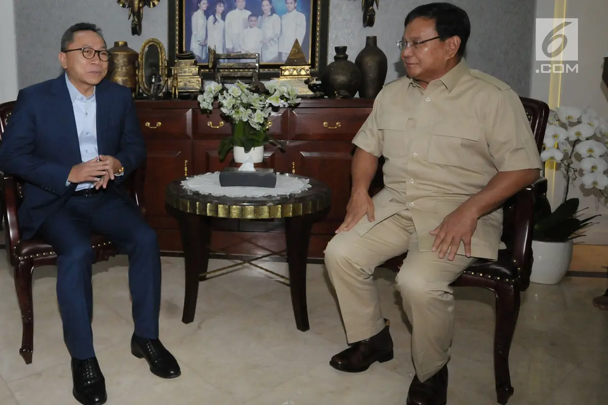 Jelang Pilkada Serentak 2018, Prabowo Subianto Temui Zulkifli Hasan