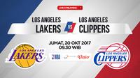 Jadwal NBA, LA Lakers vs LA Clippers. (Bola.com/Dody Iryawan)