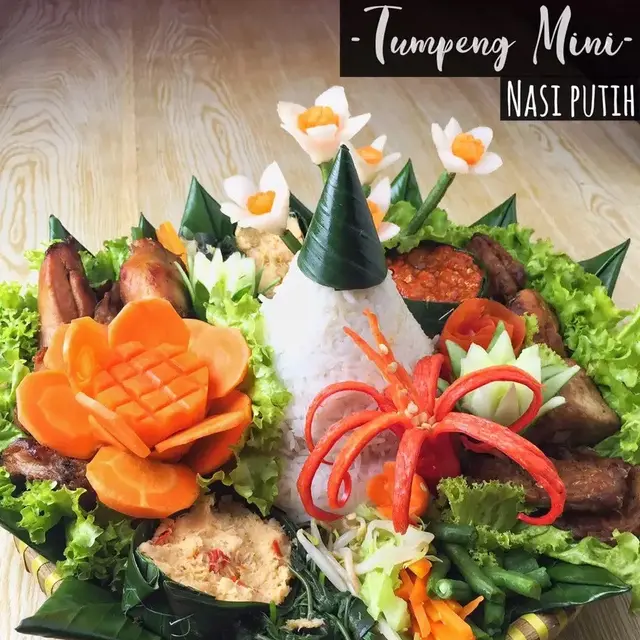 Resep tumpeng mini nasi putih. (dok. Cookpad @Cook_TjahAjoe)