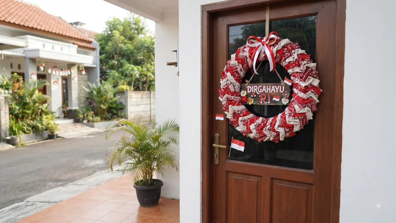 Ide Hiasan 17 Agustus dari Kain Perca