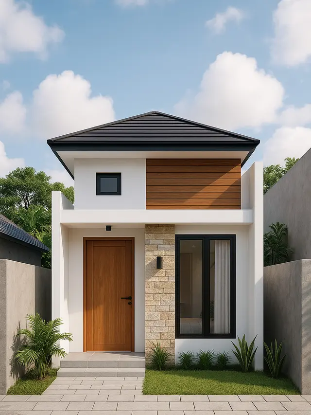 Gambar Tampak Depan Rumah Minimalis Lebar 5 Meter