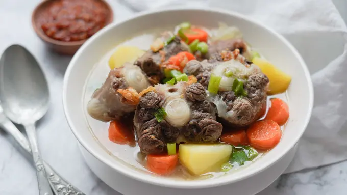 resep buntut sapi kuah bening
