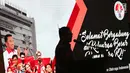 Menpora Imam Nahrawi memberi sambutan jelang menyerahkan SK CPNS kepada atlet berprestasi di Wisma Kemenpora, Jakarta, Selasa (2/4). 286 atlet menerima SK pengangkatan sebagai CPNS di lingkungan Kemenpora. (Liputan6.com/Helmi Fithriansyah)