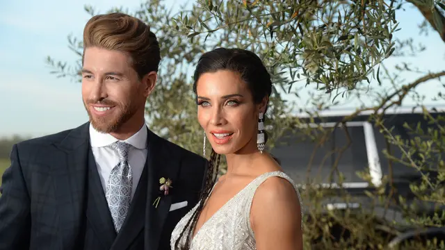Momen Kebahagian Sergio Ramos dan Pilar Rubio di Hari Pernikahan