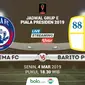 Jadwal Grup E Piala Presiden 2019, Arema FC vs Barito Putera. (Bola.com/Dody Iryawan)