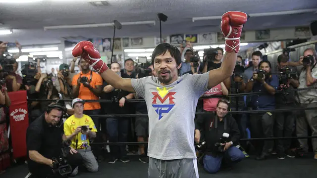 Pacquiao Sedang Berlatih Fisik
