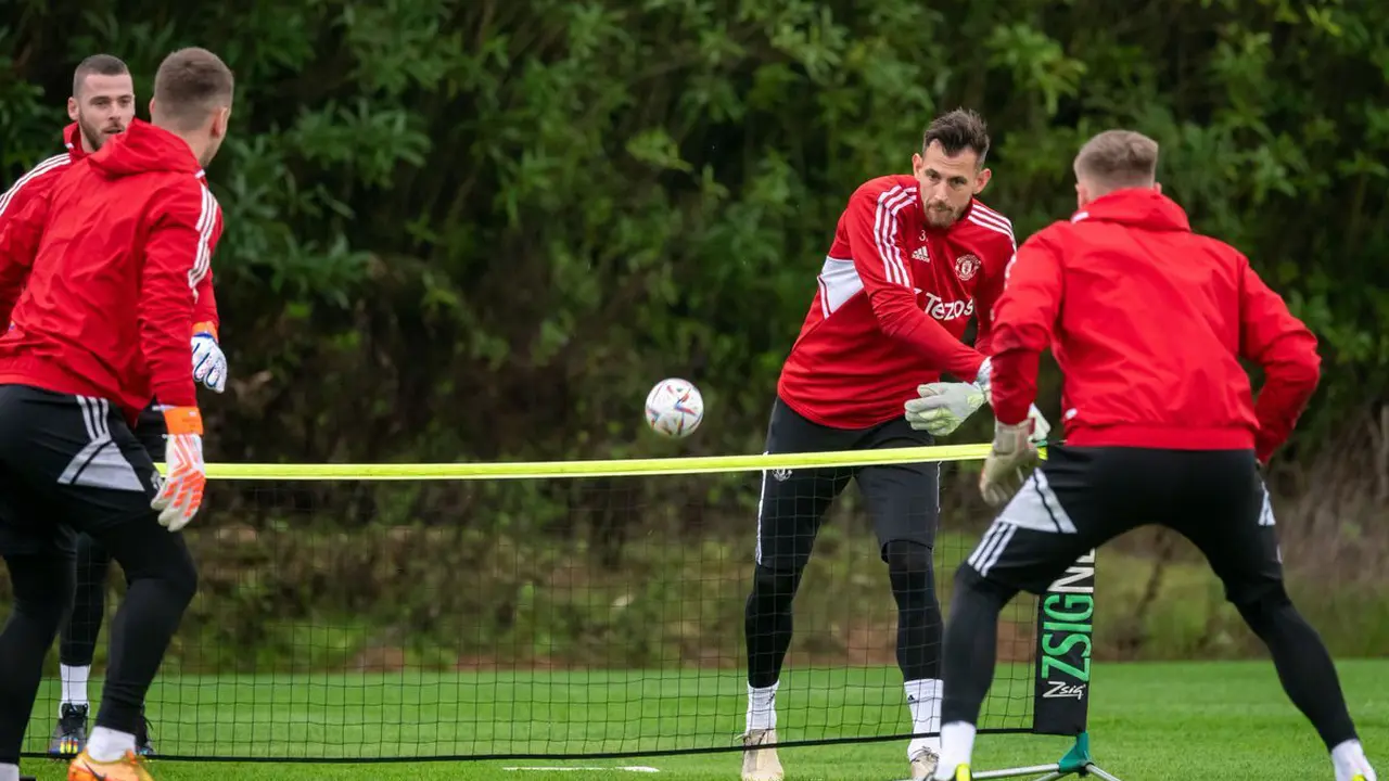 Foto: Kekompakan David De Gea Bareng 3 Kiper MU saat Latihan di Spanyol